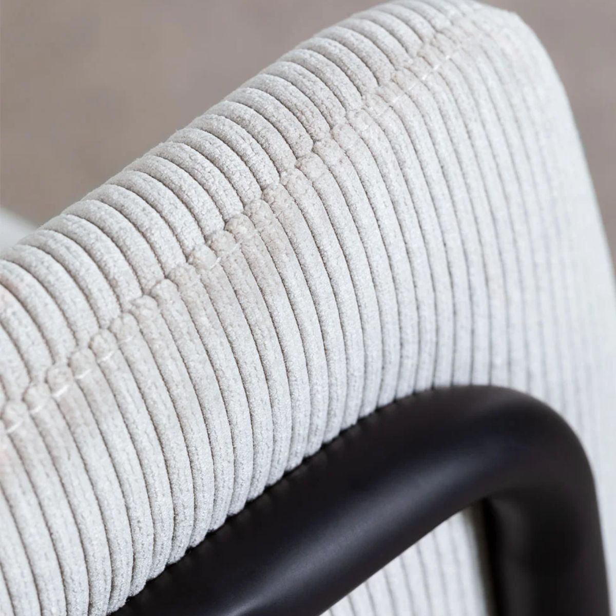 Lot de 2 chaises SKLUM en velours côtelé beige Nalon