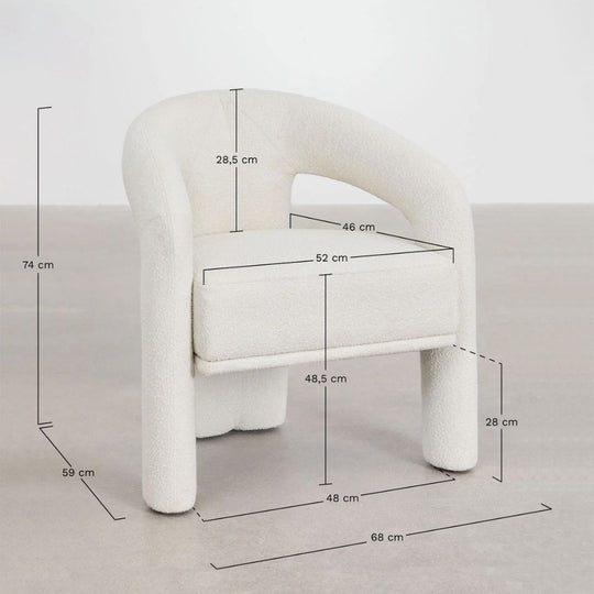 Lot de 2 chaises SKLUM de salle à manger rembourrées Greca