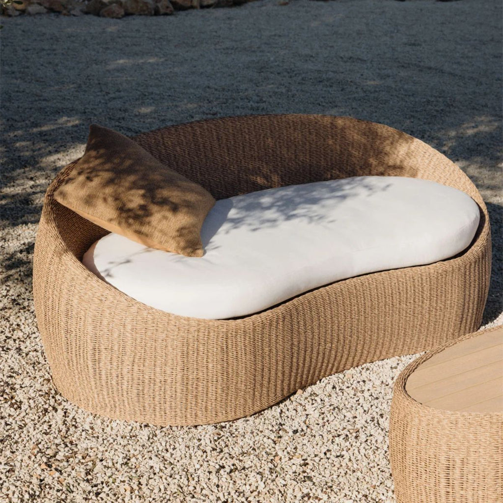 Canapé de jardin SKLUM 3 places en rotin synthétique Clarnyx