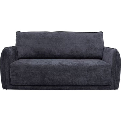 ALINEA Canapé 3 places convertible en tissu Eden - bleu marine