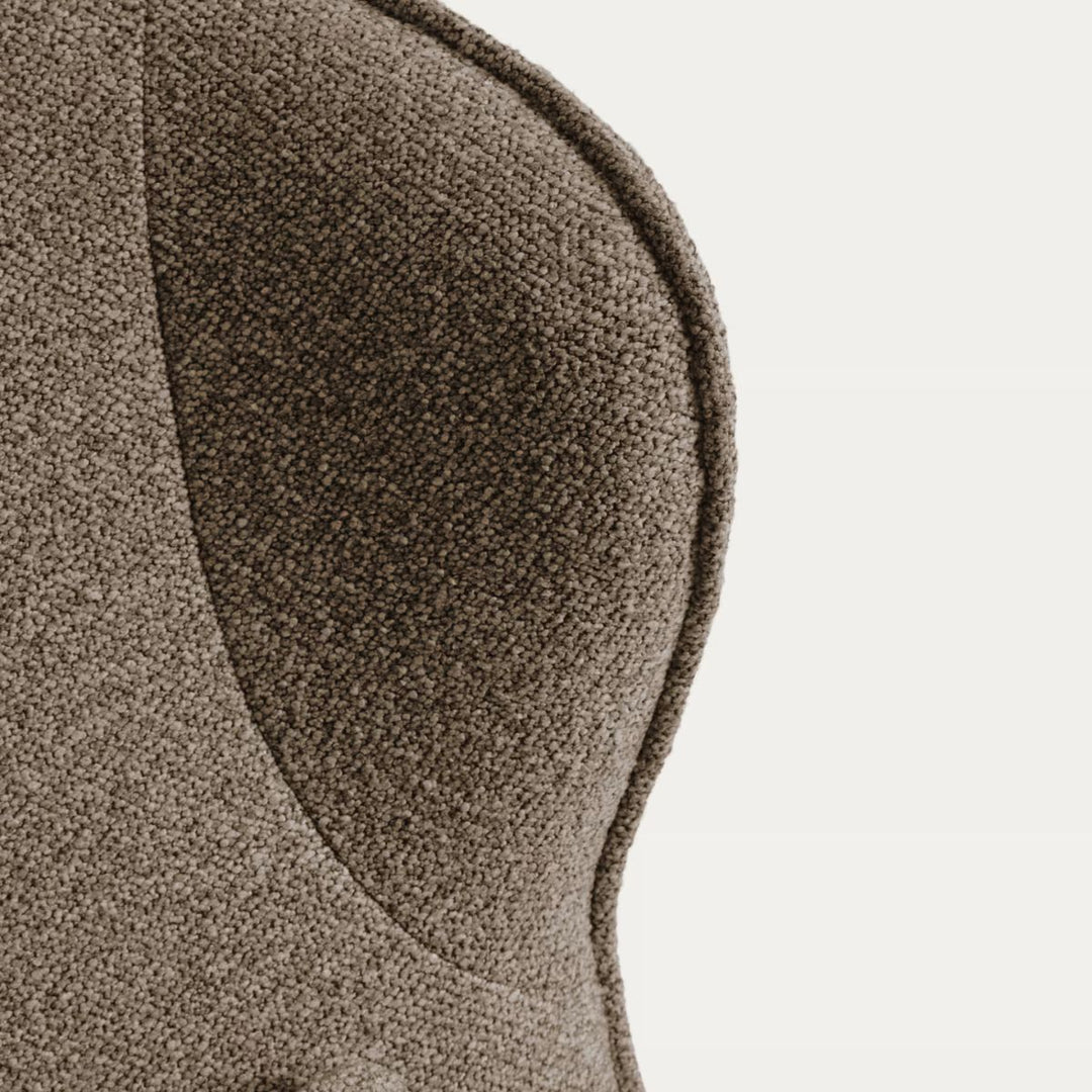 Fauteuil KAVE HOME Sorile pivotant chenille marron
