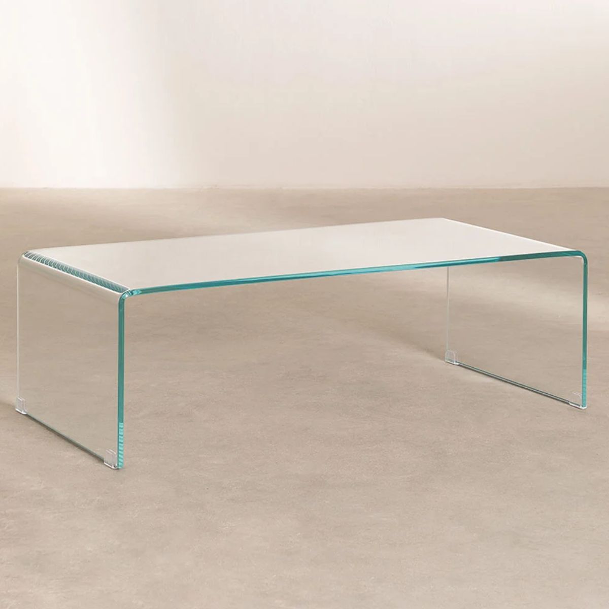 Table basse SKLUM en verre transparent (110x55 cm) Crisis