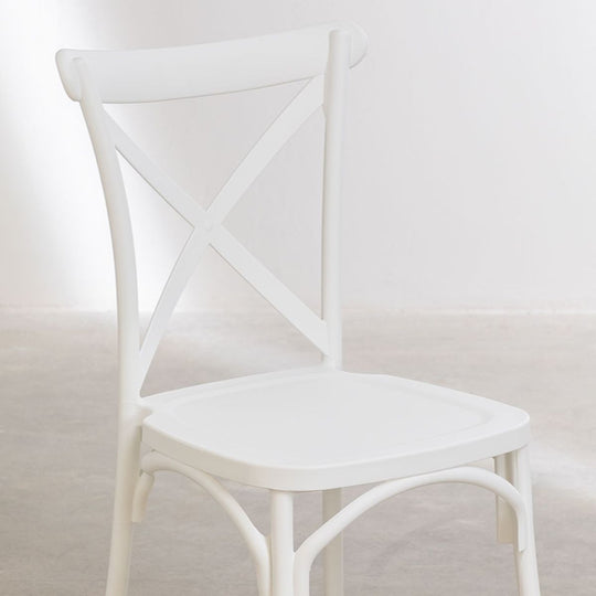 SKLUM - Lot de 4 chaises de jardin empilables en polypropylène Otax