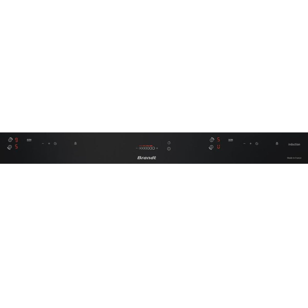 Table de cuisson à induction Brandt BPI384BH – 80 cm avec hotte intégrée
