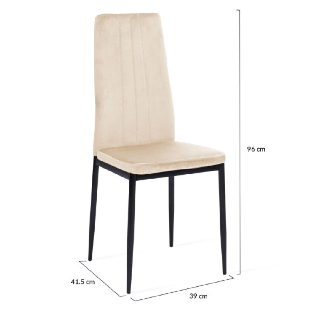Lot de 6 chaises Jade mix couleurs