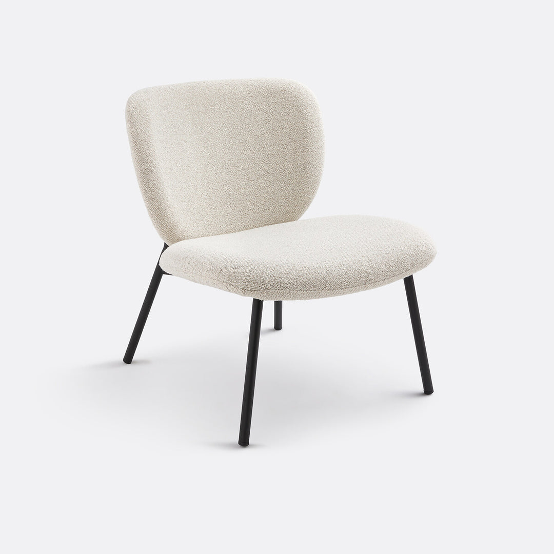 Fauteuil La Redoute Interieurs lounge bouclette écru Belvini