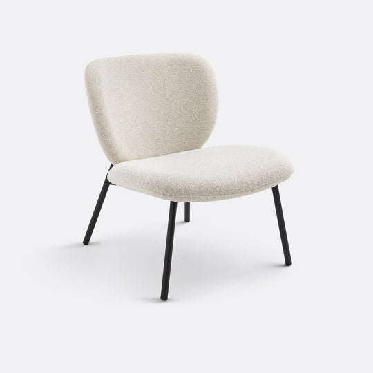 Fauteuil La Redoute Interieurs lounge bouclette écru Belvini