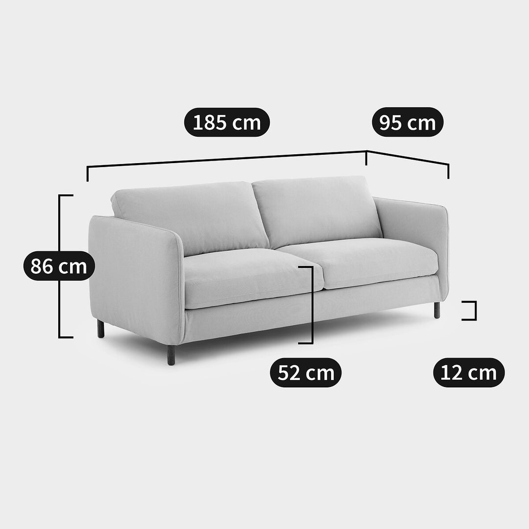 Canapé convertible La Redoute interieurs 3 places Loméo Bronze