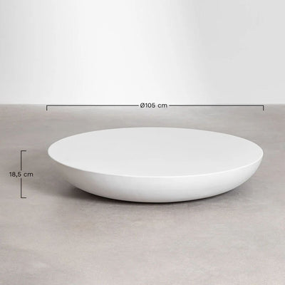 Table basse de jardin SKLUM ronde Ø105 cm en ciment Zenadia