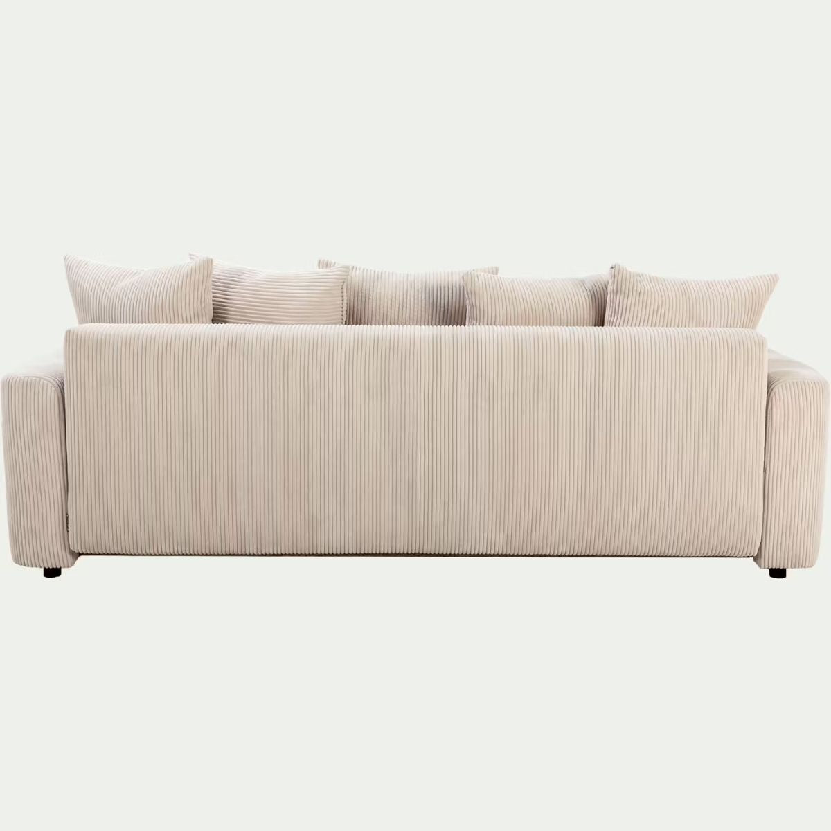 ALINEA Canapé 4 places convertible LUDI en velours côtelé - beige roucas