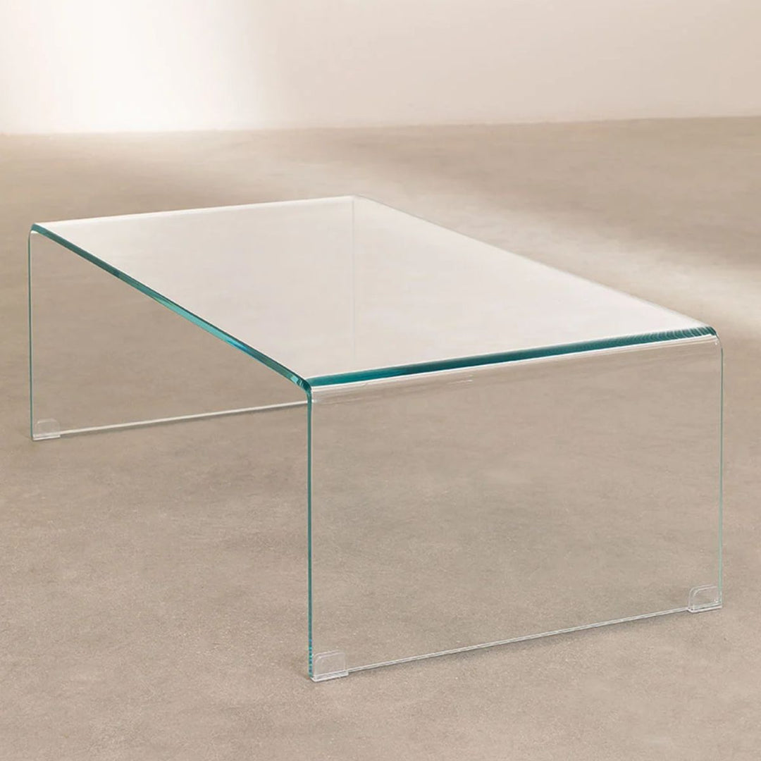 Table basse SKLUM en verre transparent (110x55 cm) Crisis