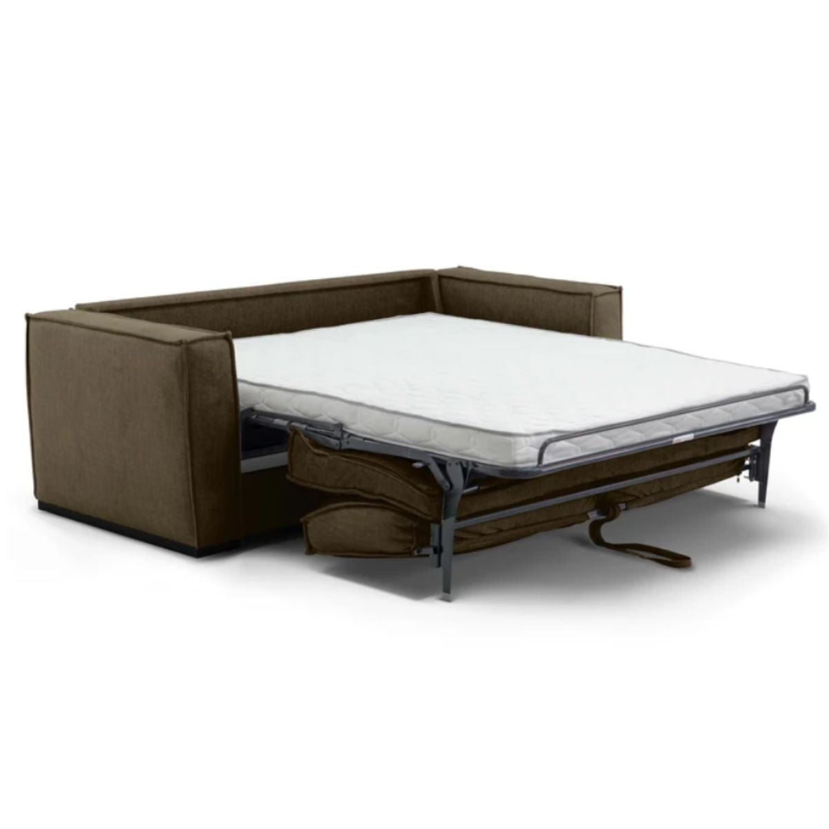 Canapé convertible CONVERTIBLE CENTER Baldo 4 places en tissu vert