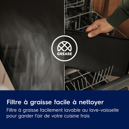 Hotte murale ELECTROLUX LFT429K2 90 cm noire