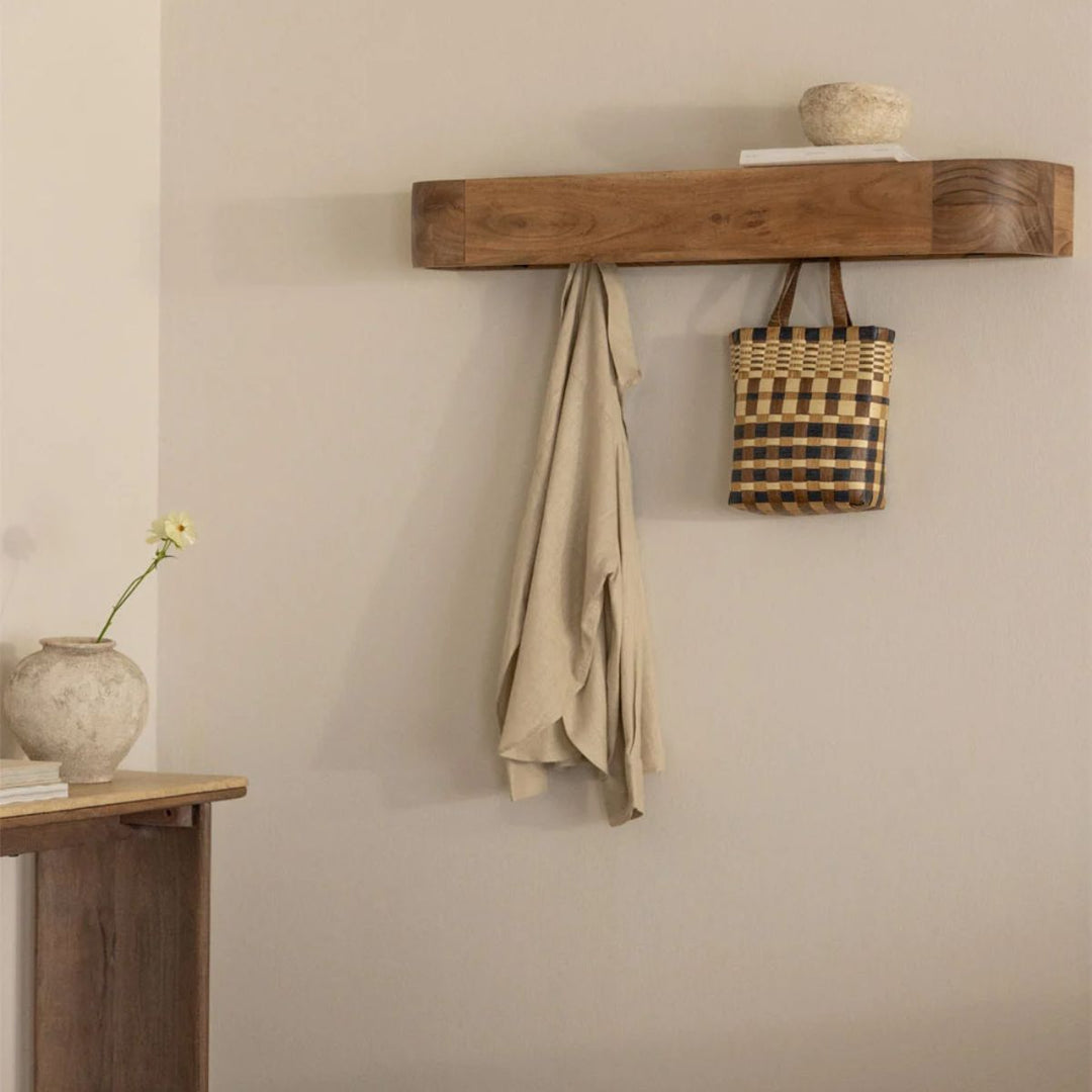 Porte-manteau mural SKLUM en bois d'acacia - FRIGIA