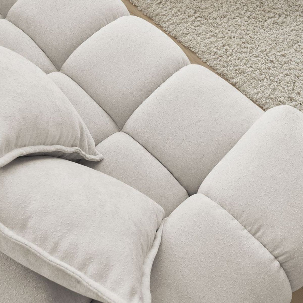 Canapé d'angle droit BOBOCHIC Everest 10 coussins Beige