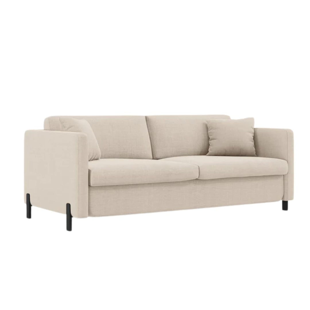 Canapé MICADONI convertible GLORIA 3 places en tissu beige