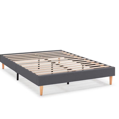 Sommier tapissier Aura 140x190 cm gris