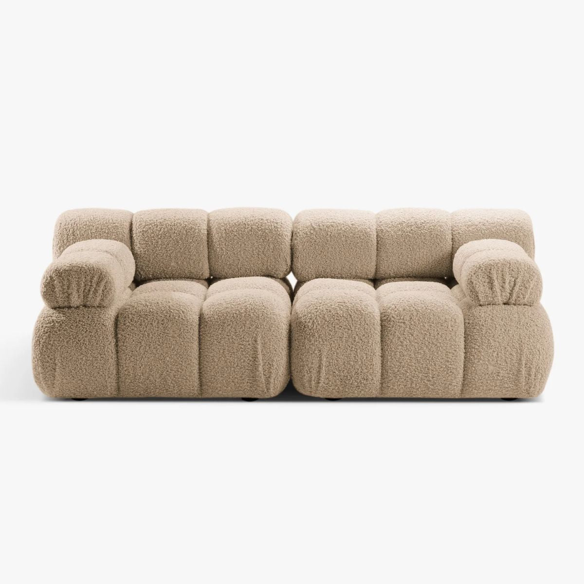 Canapé modulaire en velours Bellis Micadoni 2 places