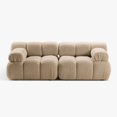 Canapé modulaire en velours Bellis Micadoni 2 places