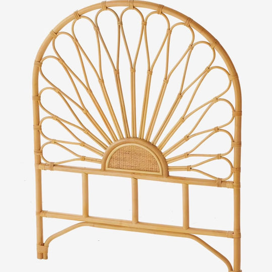 Tête de lit rotin naturel enfant Fleur - VERTBAUDET