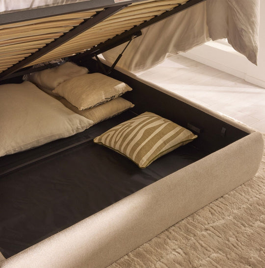 Lit coffre DRAWER Cali avec tête de lit 160x200cm