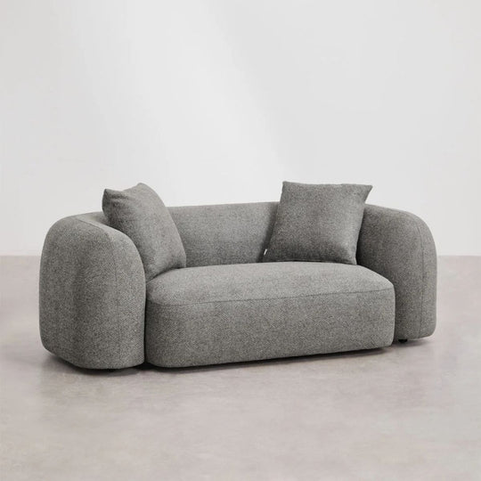 Canapé SKLUM Coco en tissu chenille epais gris