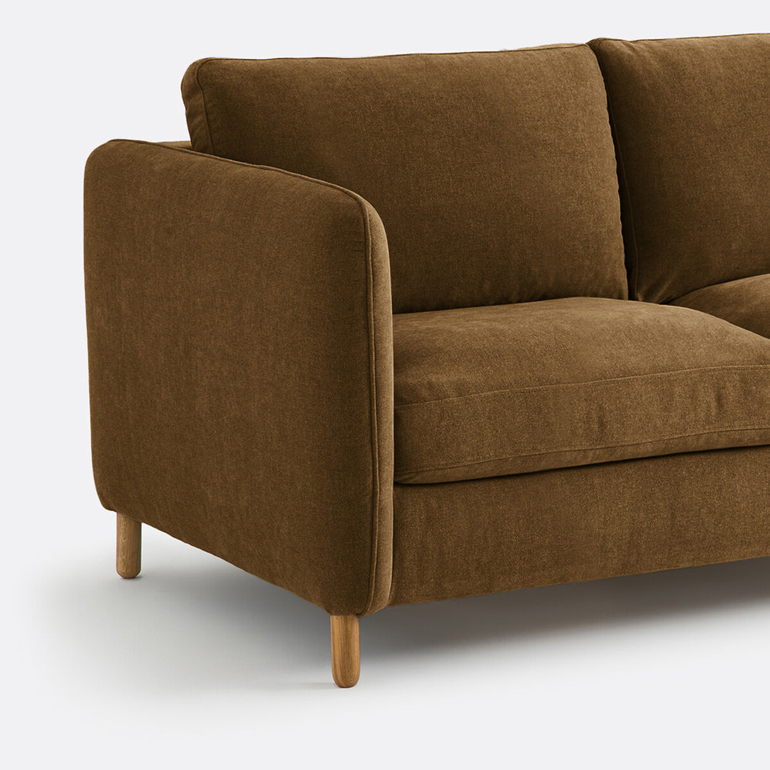 Canapé convertible La Redoute interieurs 3 places Loméo Bronze