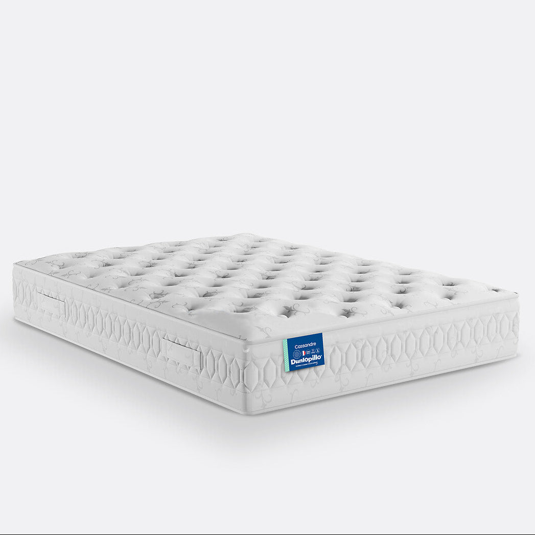 Matelas Dunlopillo Cassandre 100% latex ferme 7zones H27 cm 160x200 cm