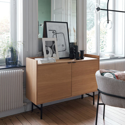 Buffet La Redoute 2 portes plaqué chêne VOLGA