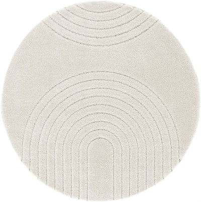 Tapis Épais Rond Crème ATHENA 160cm