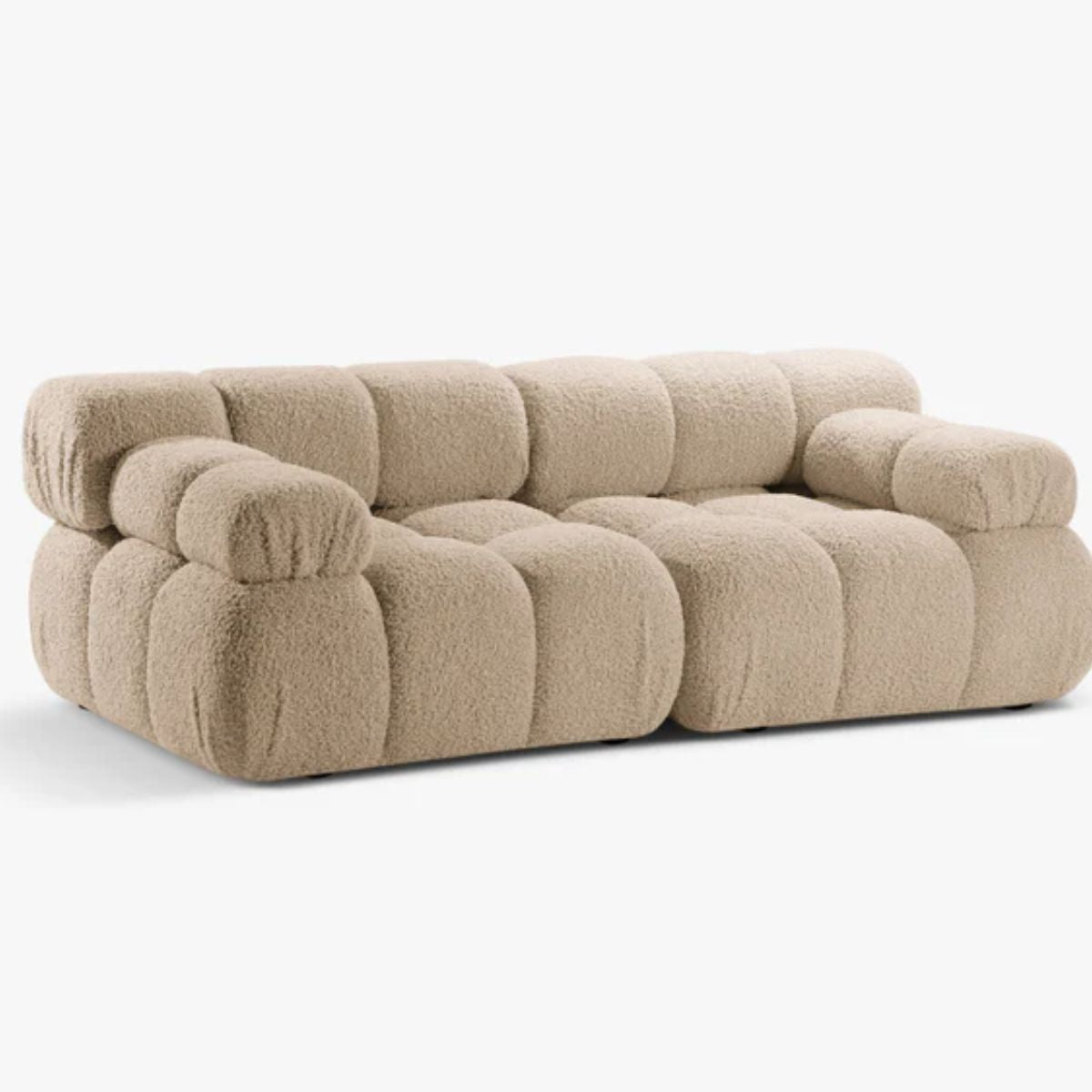 Canapé modulaire en velours Bellis Micadoni 2 places