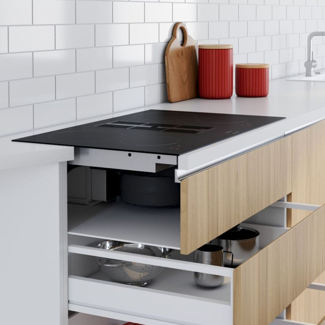 Table de cuisson à induction Brandt BPI384BH – 80 cm avec hotte intégrée