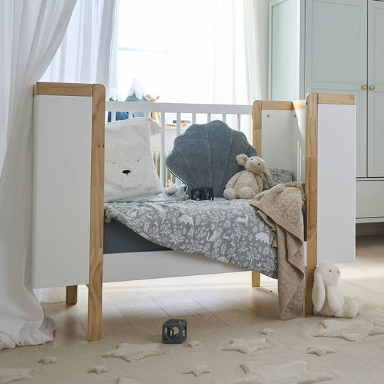 Lit bébé transformable VERTBAUDET Noe blanc