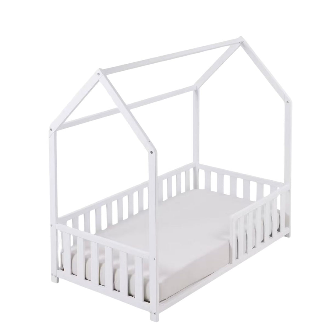 Lit cabane enfant 70x140 cm VERTBAUDET en bois Blanc