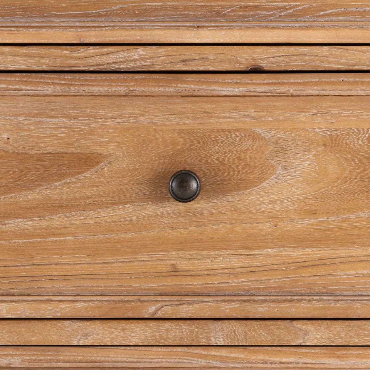 Commode ALINEA 6 tiroirs en bois d'orme et de pin - bois clair