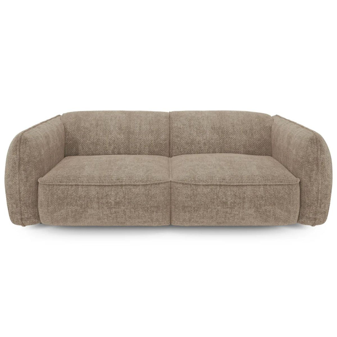 Canapé 4 places LIVIA en velours taupe SIA Home