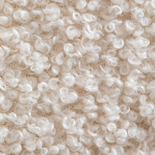 Module central SKLUM Fogler en tissu bouclette beige