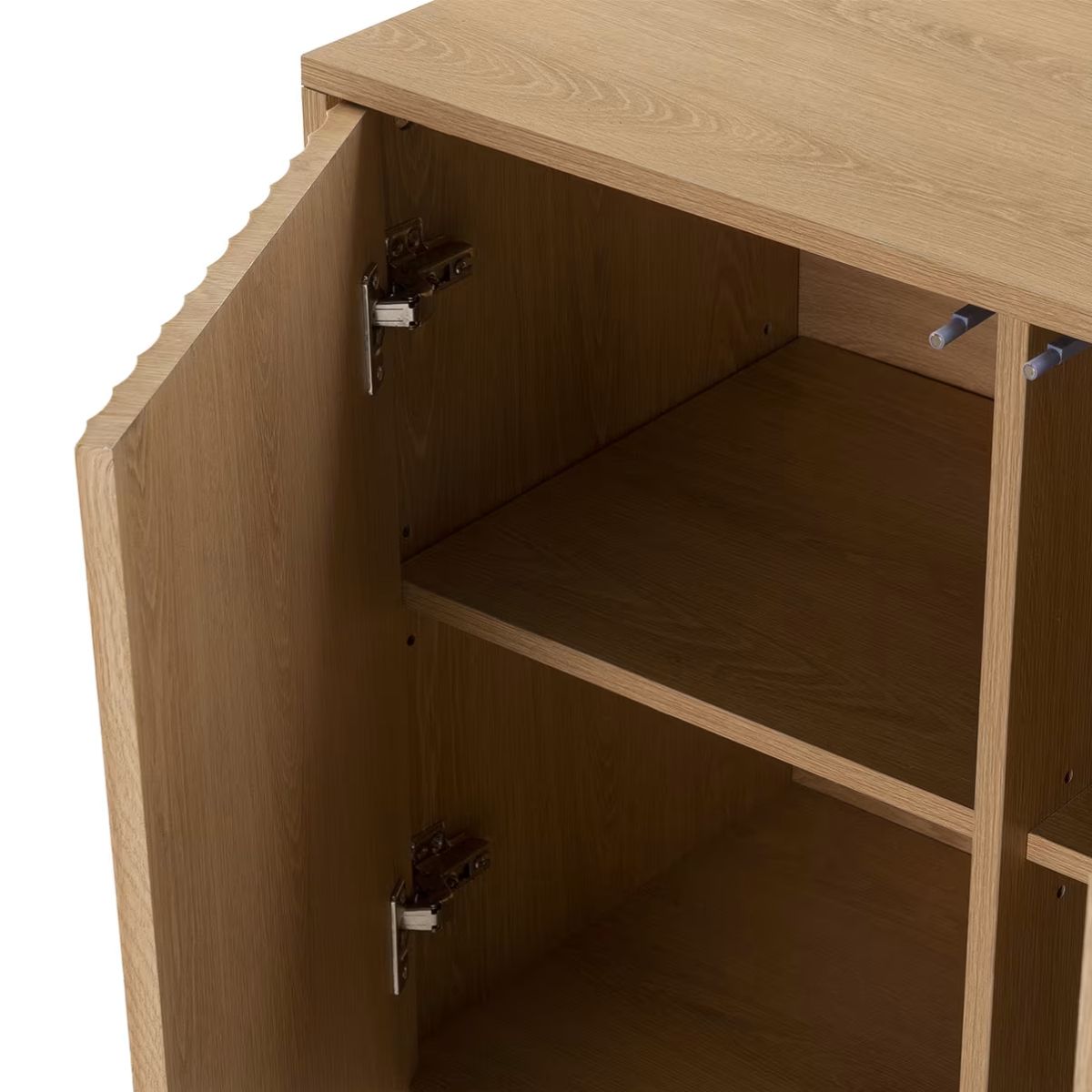 Buffet 3 portes, coloris chêne, largeur 120 cm Lluvia