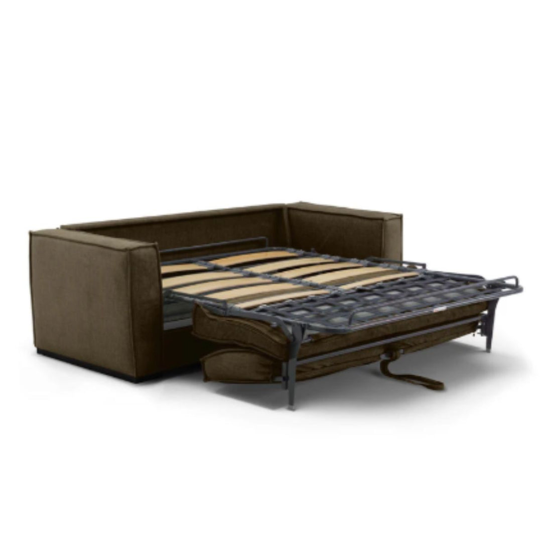Canapé convertible CONVERTIBLE CENTER Baldo 4 places en tissu vert