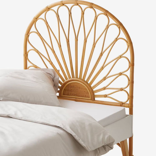 Tête de lit rotin naturel enfant Fleur - VERTBAUDET