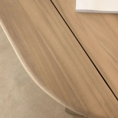 Table de jardin ovale SKLUM en bois d'acacia ULENO 240x100 cm