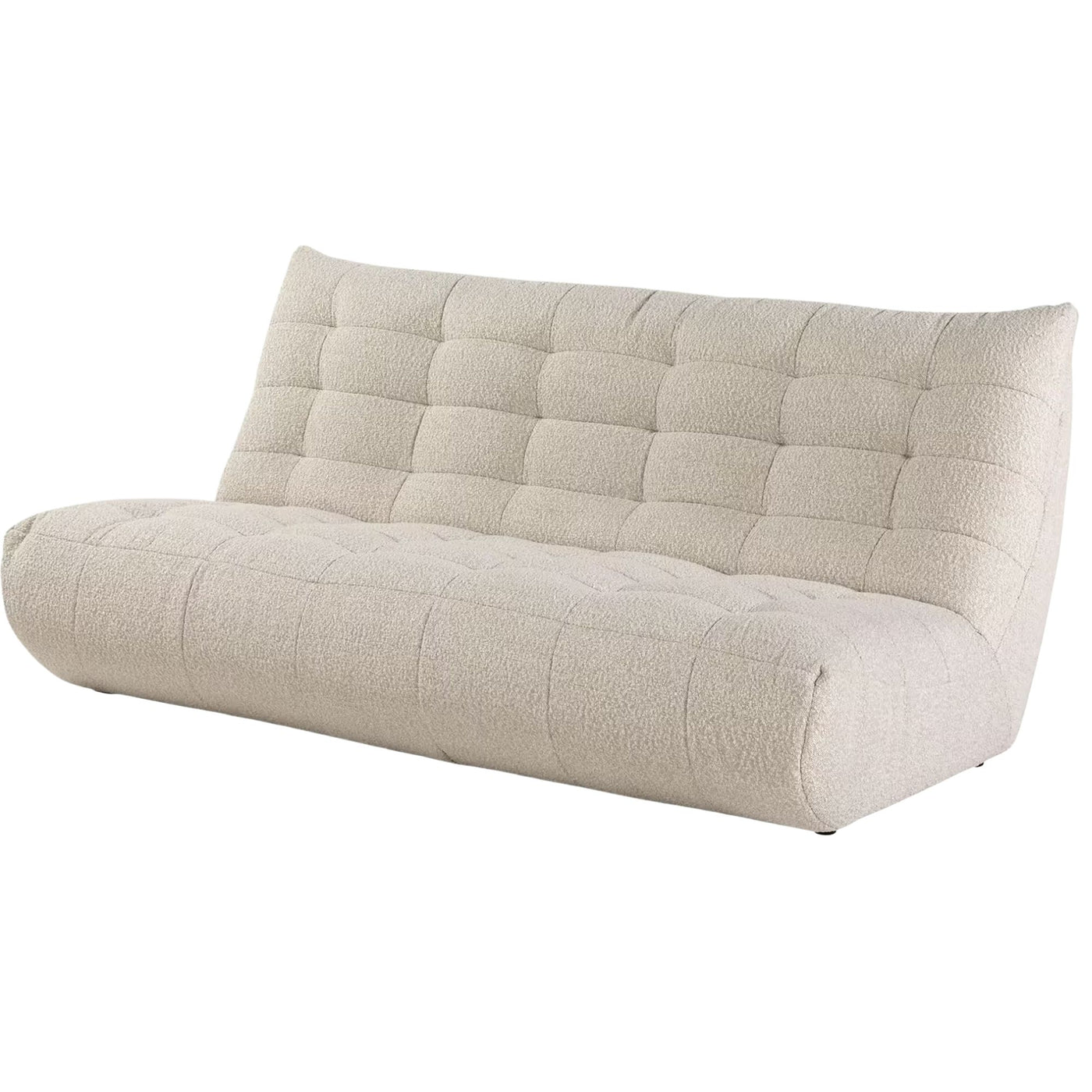 Canapé ALINEA Scalo 4 places  en tissu bouclette écru