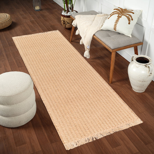 Becki Owens x Surya Tapis Bohème en Jute Marron Clair  Eutin