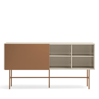 Buffet Nube haut avec porte coulissante en bois H140cm Drawer - Léger défaut