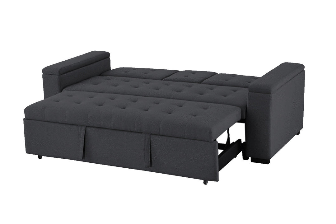 Canapé Noho convertible 4 places design Gris foncé lit