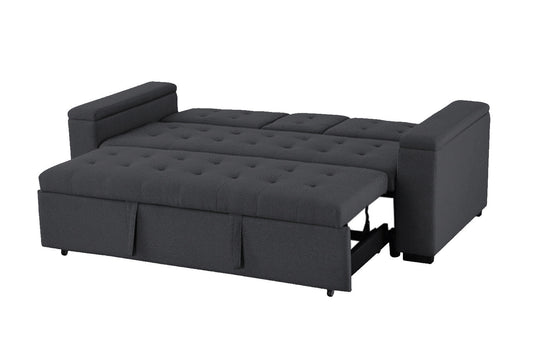 Canapé Noho convertible 4 places design Gris foncé lit