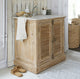 Meuble vasque LOBERON Cuthbert marron vieilli blanc