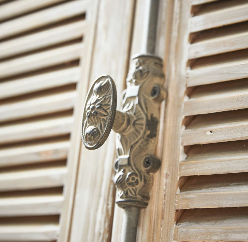 Meuble vasque LOBERON Cuthbert marron vieilli blanc