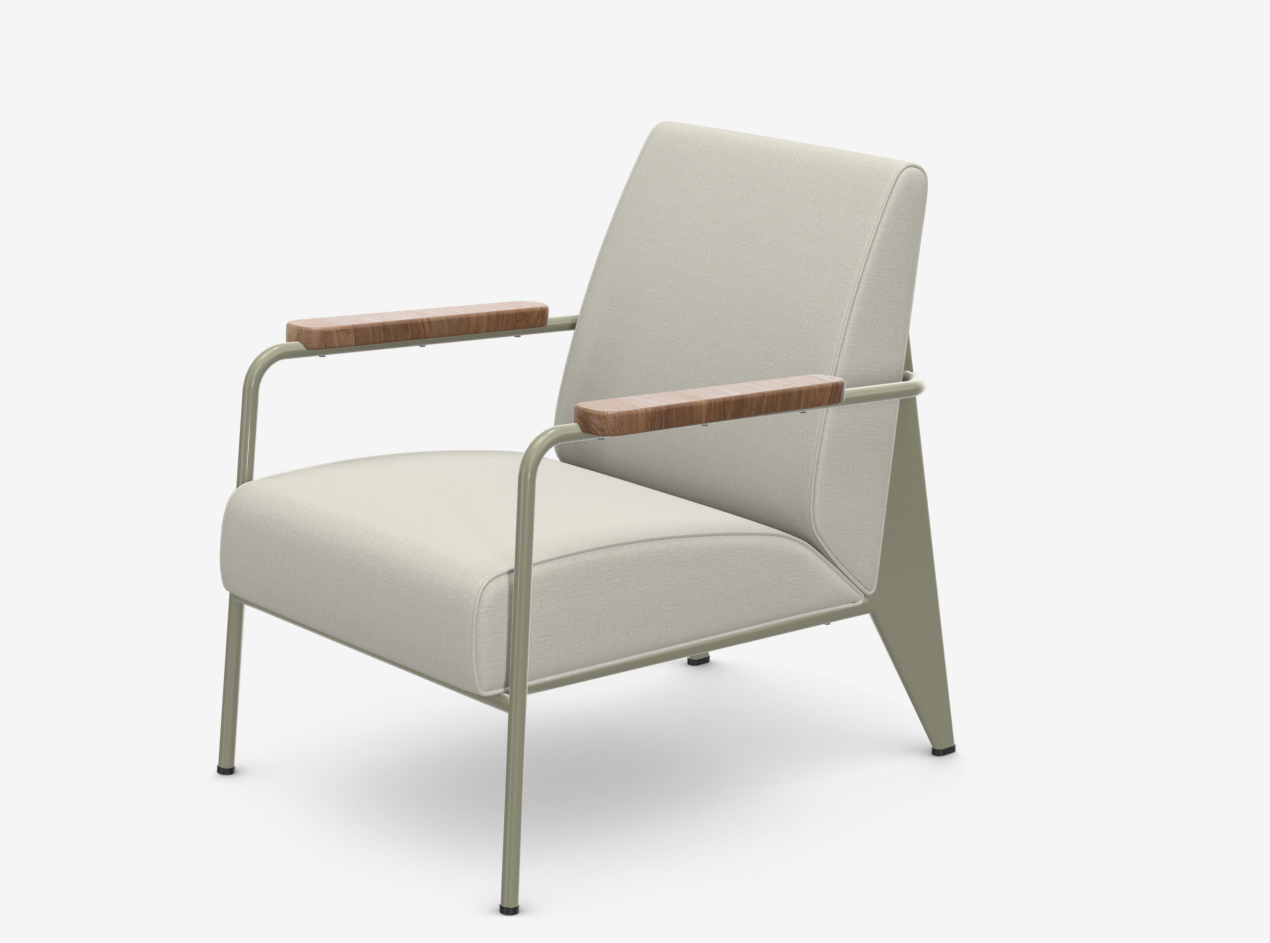 Fauteuil de salon VITRA - Design iconique de Jean Prouvé