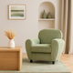 Fauteuil club AMADEUS vert en velours